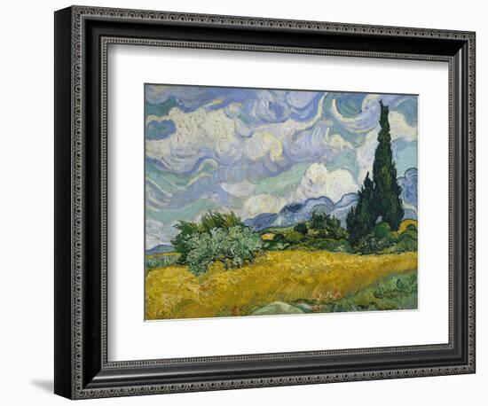 Cypresses II-Vincent van Gogh-Framed Art Print