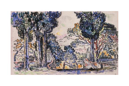 Cypresses In Sainte Anne Sainttrope Giclee Print Paul Signac Art Com Cypresses In Sainte Anne Sainttrope Giclee Print Paul Signac Art Com