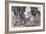 Cypresses in Sainte-Anne (Sainttrope)-Paul Signac-Framed Giclee Print