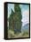 Cypresses-Vincent van Gogh-Framed Premier Image Canvas