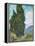 Cypresses-Vincent van Gogh-Framed Premier Image Canvas