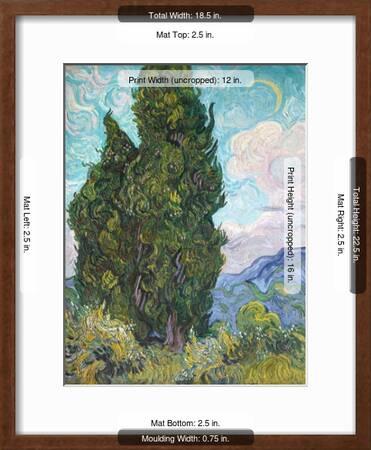 Cypresses Giclee Print Vincent Van Gogh Art Com