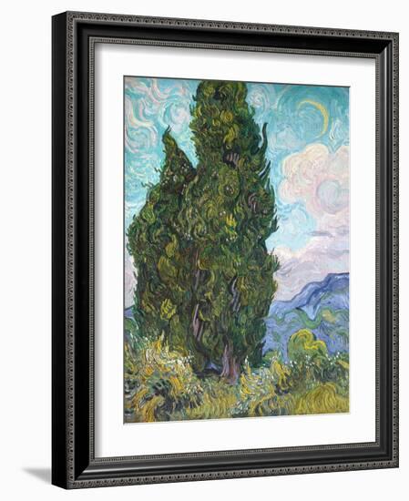 Cypresses-Vincent van Gogh-Framed Giclee Print