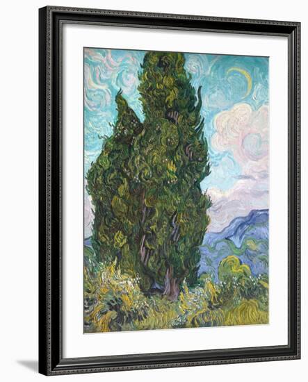 Cypresses-Vincent van Gogh-Framed Giclee Print