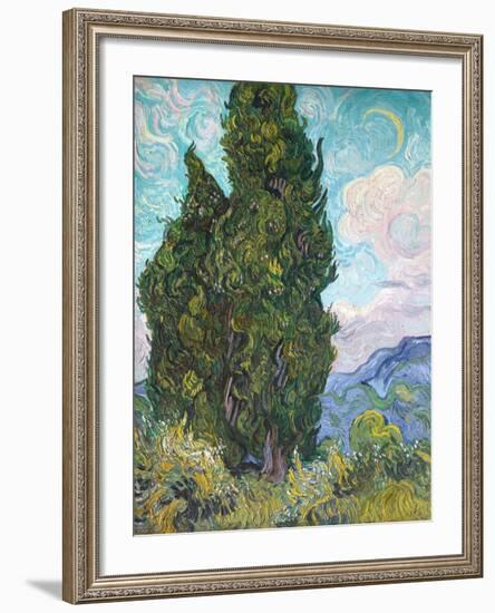 Cypresses-Vincent van Gogh-Framed Giclee Print