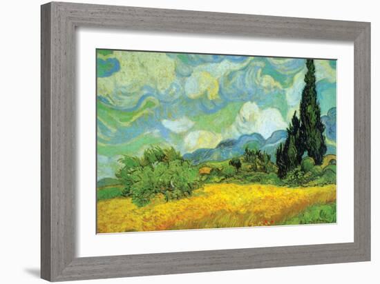 Cypresses-Vincent van Gogh-Framed Art Print