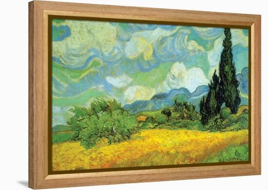 Cypresses-Vincent van Gogh-Framed Stretched Canvas