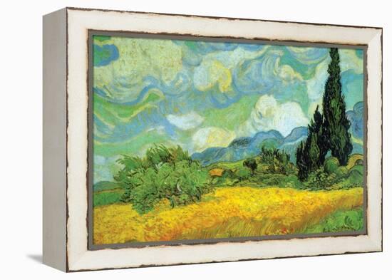 Cypresses-Vincent van Gogh-Framed Stretched Canvas