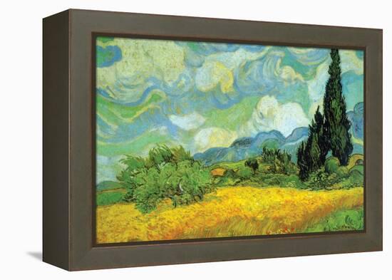 Cypresses-Vincent van Gogh-Framed Stretched Canvas