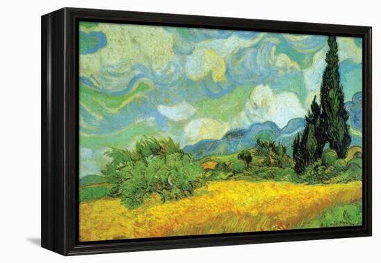 Cypresses-Vincent van Gogh-Framed Stretched Canvas