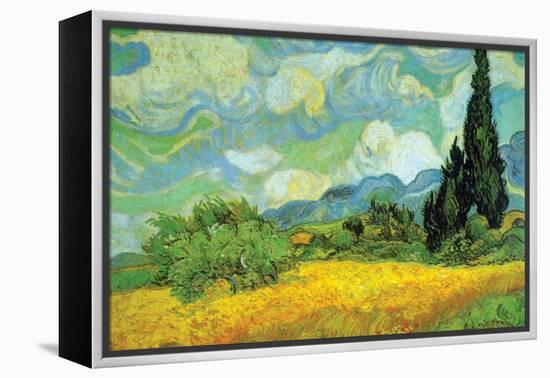 Cypresses-Vincent van Gogh-Framed Stretched Canvas