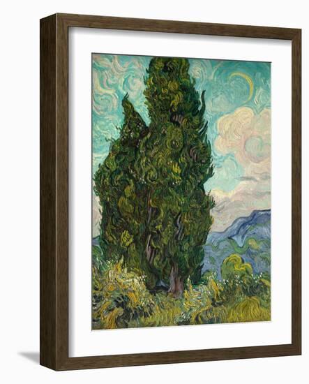 Cypresses-Vincent van Gogh-Framed Giclee Print