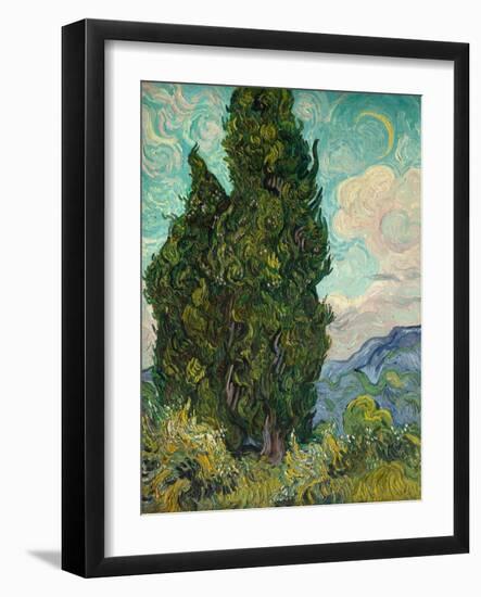 Cypresses-Vincent van Gogh-Framed Giclee Print