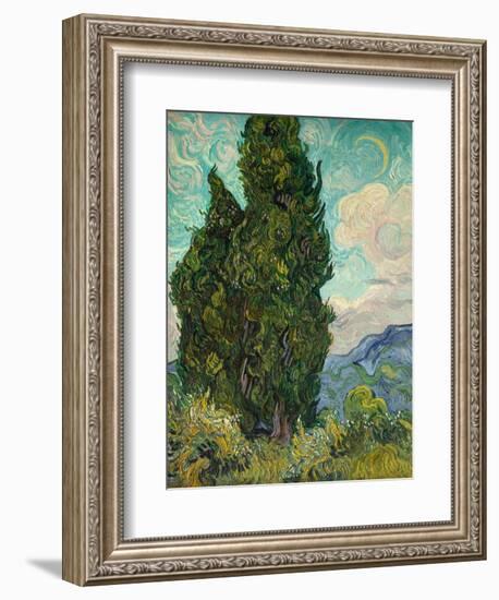 Cypresses-Vincent van Gogh-Framed Giclee Print