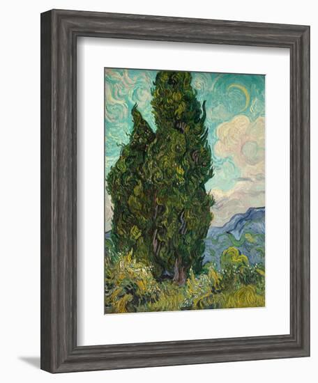 Cypresses-Vincent van Gogh-Framed Giclee Print