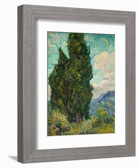 Cypresses-Vincent van Gogh-Framed Giclee Print