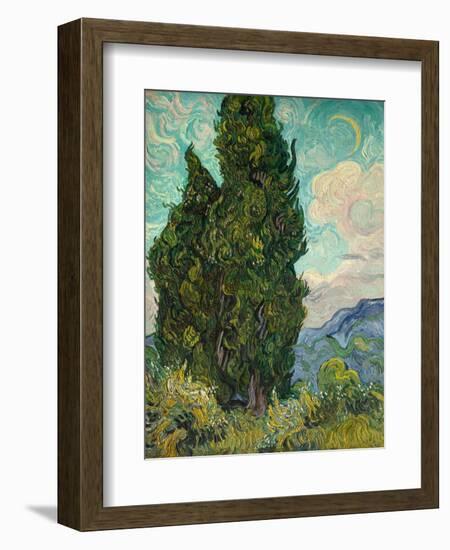 Cypresses-Vincent van Gogh-Framed Giclee Print