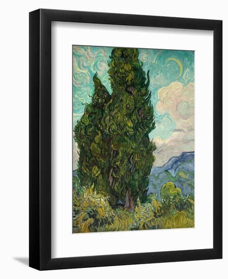 Cypresses-Vincent van Gogh-Framed Giclee Print