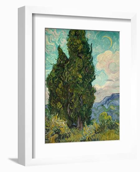 Cypresses-Vincent van Gogh-Framed Giclee Print