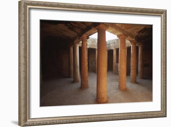 Cyprus, Paphos, Tombs of Kings, Doric Columns-null-Framed Giclee Print