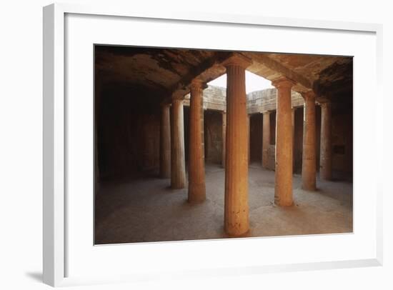 Cyprus, Paphos, Tombs of Kings, Doric Columns-null-Framed Giclee Print