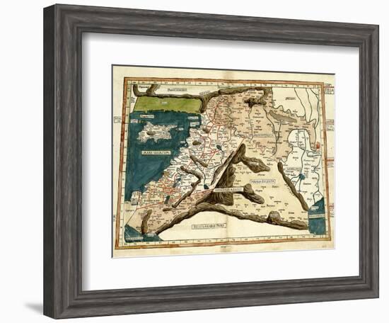 Cyprus, Syria, Babylonia and Judea-Ptolemy-Framed Art Print