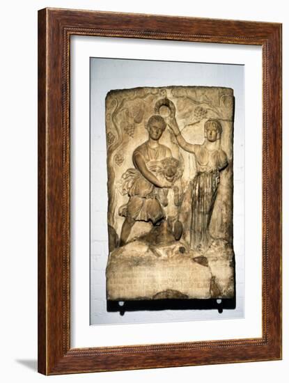 Cyrene crowned by Libya, c120-140-Unknown-Framed Giclee Print