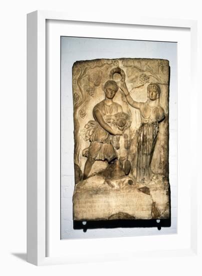 Cyrene crowned by Libya, c120-140-Unknown-Framed Giclee Print