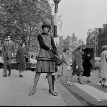 Clothing Designer Mary Quant near her Fashion Shop Bazaar, Brompton Road, Knightsbridge,London, SW1-Cyril Maitland-Premier Image Canvas