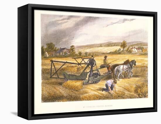 Cyrus Mccormick's Reaping Machine of 1831 (Patented 183), C1851-null-Framed Premier Image Canvas