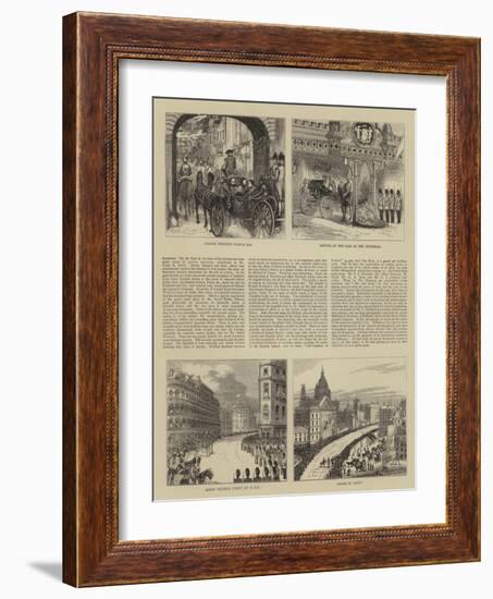 Czar of Russia in London-Alfred Chantrey Corbould-Framed Giclee Print