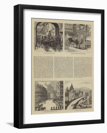 Czar of Russia in London-Alfred Chantrey Corbould-Framed Giclee Print