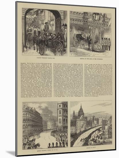 Czar of Russia in London-Alfred Chantrey Corbould-Mounted Giclee Print