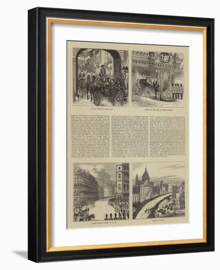 Czar of Russia in London-Alfred Chantrey Corbould-Framed Giclee Print