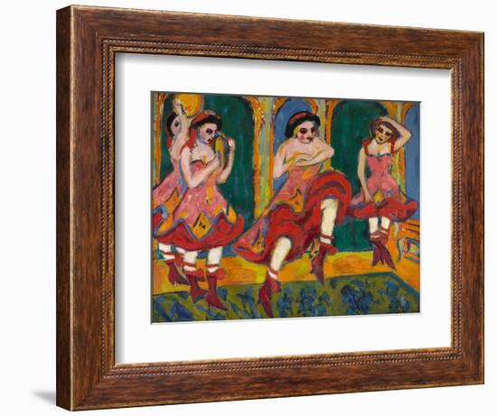 Czardas Dancers, 1908-1920-Ernst Ludwig Kirchner-Framed Giclee Print