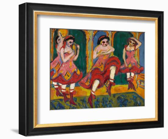 Czardas Dancers, 1908-1920-Ernst Ludwig Kirchner-Framed Giclee Print