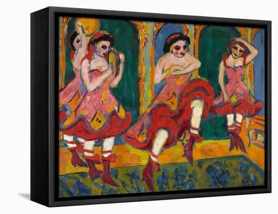 Czardas Dancers, 1908-1920-Ernst Ludwig Kirchner-Framed Premier Image Canvas