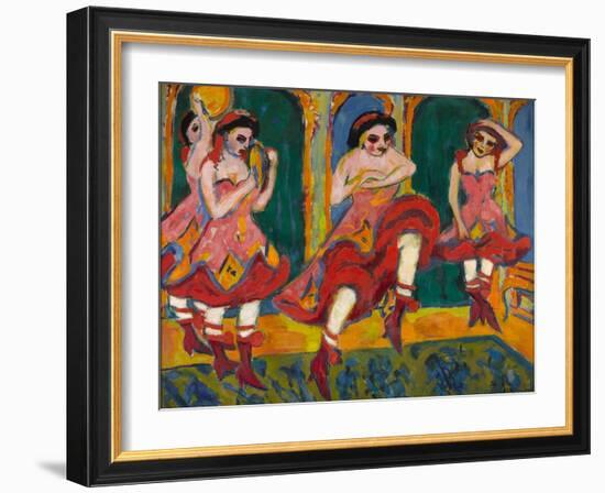 Czardas Dancers, 1908-1920-Ernst Ludwig Kirchner-Framed Giclee Print