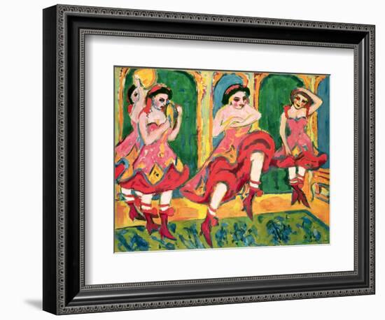 Czardas Dancers, 1908-20-Ernst Ludwig Kirchner-Framed Giclee Print