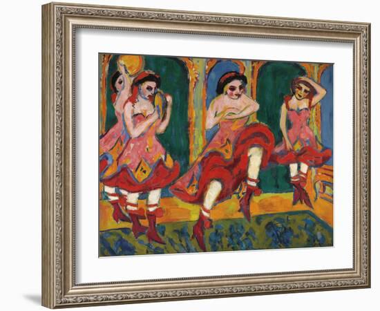 Czardas Dancers-Ernst Ludwig Kirchner-Framed Giclee Print