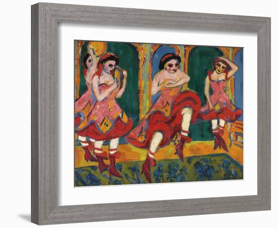 Czardas Dancers-Ernst Ludwig Kirchner-Framed Giclee Print