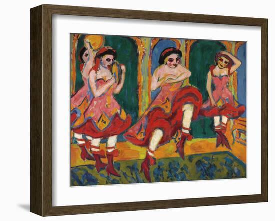 Czardas Dancers-Ernst Ludwig Kirchner-Framed Giclee Print