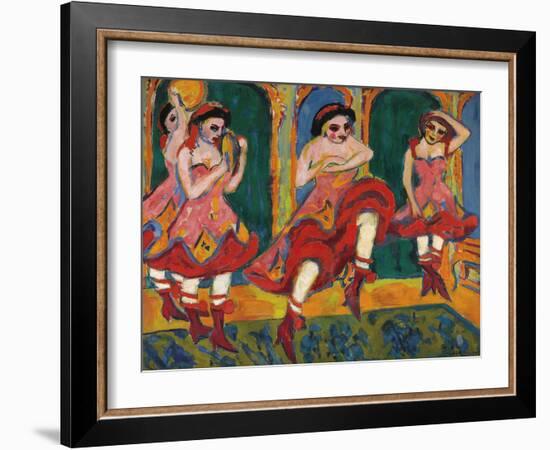 Czardas Dancers-Ernst Ludwig Kirchner-Framed Giclee Print