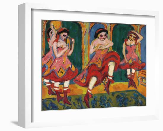 Czardas Dancers-Ernst Ludwig Kirchner-Framed Giclee Print