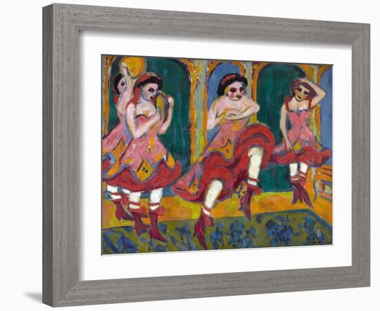 Czardas Dancers-Ernst Ludwig Kirchner-Framed Giclee Print