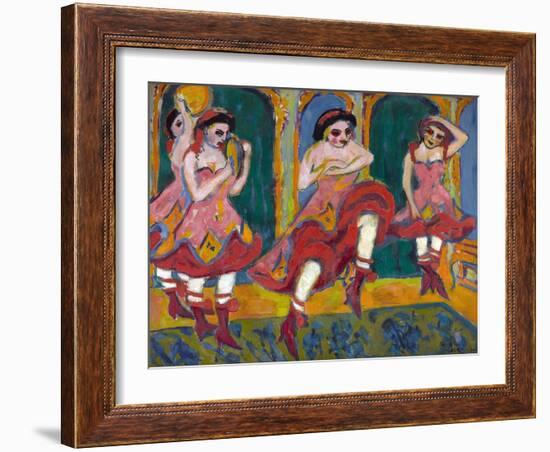 Czardas Dancers-Ernst Ludwig Kirchner-Framed Giclee Print