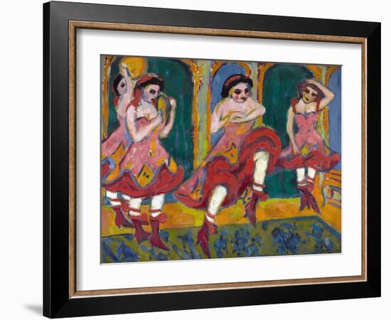 Czardas Dancers-Ernst Ludwig Kirchner-Framed Giclee Print