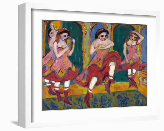 Czardas Dancers-Ernst Ludwig Kirchner-Framed Giclee Print