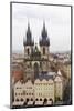 Czech Republic, Bohemia, Prague. Old Town Square with Tyn Cathedral-Emily Wilson-Mounted Photographic Print