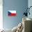 Czech Republic Country Flag - Letterpress-Lantern Press-Framed Stretched Canvas displayed on a wall